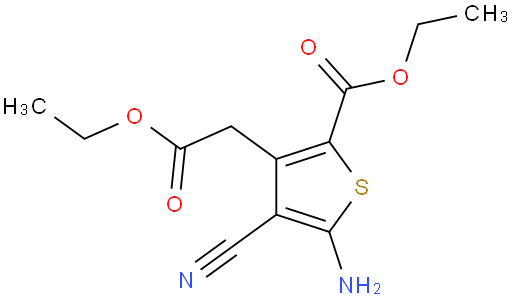 5-氨基-4-氰基-3-(2-乙氧基-2-羧甲基)-2-噻吩甲酸乙酯