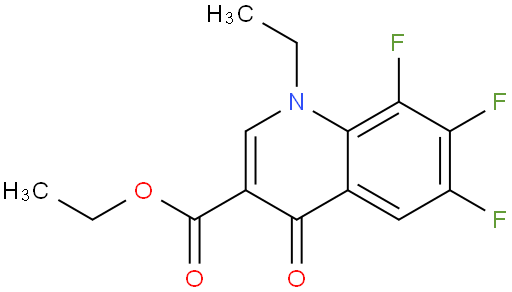 1-乙基-6,7,8-三氟-1,4-二氢-4-氧代-3-喹啉甲酸乙酯