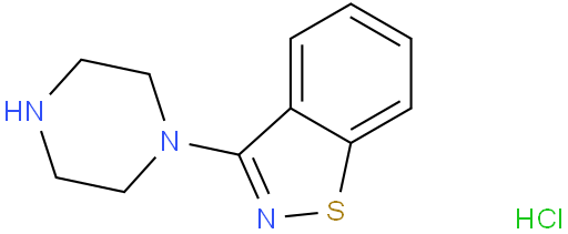 3-(1-哌嗪基)-1,2-苯并异噻唑盐酸盐