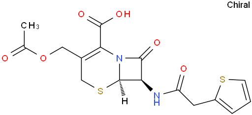 (6R,7R)-3-(Acetoxymethyl)-8-oxo-7-(2-(thiophen-2-yl)acetamido)-5-thia-1-azabicyclo[4.2.0]oct-2-ene-2-carboxylic acid