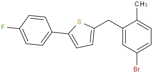 2-（2-甲基-5-溴苄基）-5-（4-氟苯）噻吩