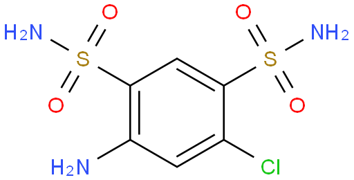 4-Amino-6-chlorobenzene-1,3-disulfonamide