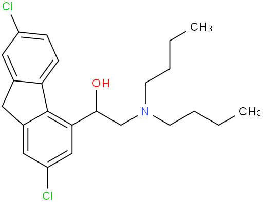 α-(二正丁胺甲基)-2,7-二氯芴-4-甲醇