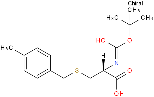 N-叔丁氧羰基-S-(4-甲基苄基)-L-半胱氨酸