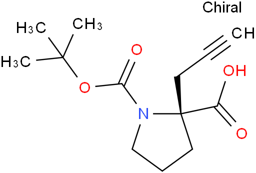 (R)-1-(叔丁氧羰基)-2-(丙-2-炔-1-基)吡咯烷-2-羧酸