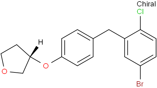 (3S)-3-[4-[(5-溴-2-氯苯基)甲基]苯氧基]四氢呋喃