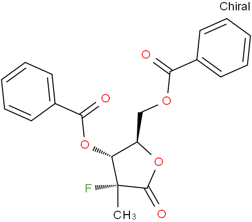 3,5-二苯甲酰基-2-去氧-2-氟-2甲基-D-核糖-γ-内酯