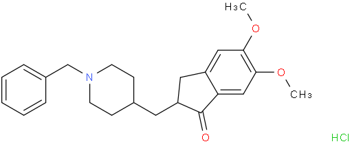 2,3-二氢-5,6-二甲氧基-2-{[(1-苯甲基)-4-哌啶基]甲基}-1H-茚-1-酮盐酸盐