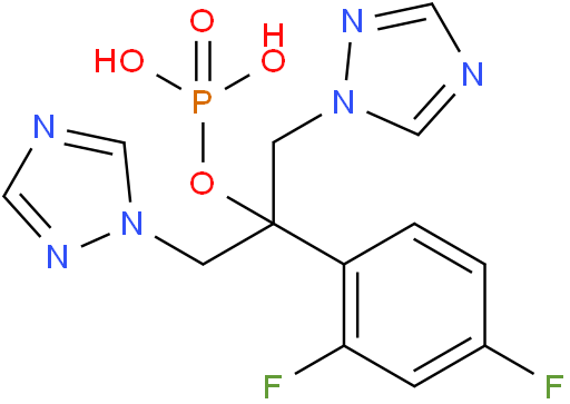 2-(2,4-二氟苯基)-1,3-二(1H-1,2,4-三氮唑-1-基)丙基二氢磷酸酯