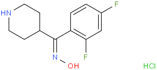 (2,4-二氟苯基)-(4-哌啶基)甲酮肟盐酸盐