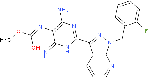 N-[4,6-二氨基-2-[1-[(2-氟苯基)甲基]-1H-吡唑并[3,4-b]吡啶-3-基]-5-嘧啶]-氨基甲酸甲酯