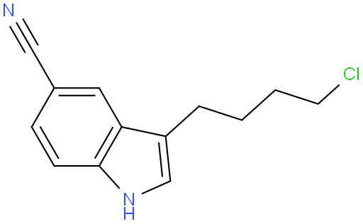 3-(4-氯代丁基)-5-氰基吲哚