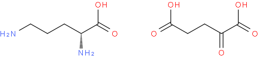 L-鸟氨酸 alpha-酮戊二酸 (2:1)