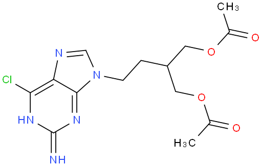 9-(4-Acetoxy-3-acetoxymethylbutyl)-2-amino-6-chloropurine