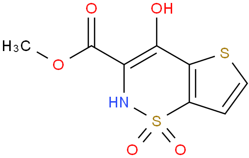 4-羟基-2H-噻吩并[2,3-e]-1,2-噻嗪-3-甲酸甲酯1,1-二氧化物