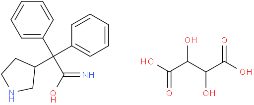 (S)-Α,Α-二苯基-3-吡咯基乙酰胺-L-酒石酸盐