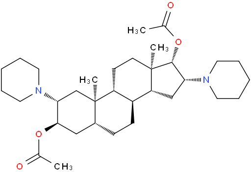 (2b,3a,16b,17b)-2,16-双(哌啶基)-3,17-二乙酰氧基-5-雄甾烷