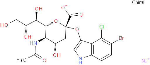 5-溴-4-氯-3-吲哚基-alpha-D-N-乙酰神经氨酸钠盐