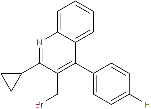 3-溴甲基-2-环丙基-4-(4'-氟苯基)喹啉