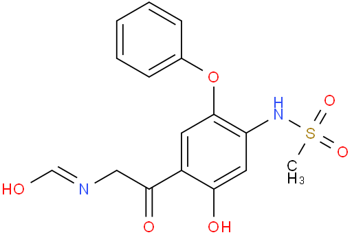 N-(2-(2-羟基-4-(甲基磺酰氨基)-5-苯氧基苯基)-2-氧代乙基)甲酰胺