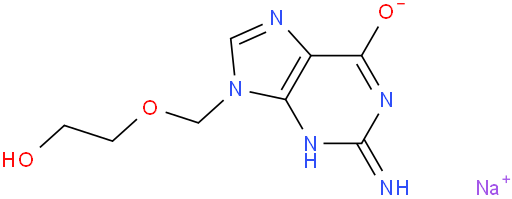 Sodium 2-((2-amino-6-oxo-1H-purin-9(6H)-yl)methoxy)ethanolate