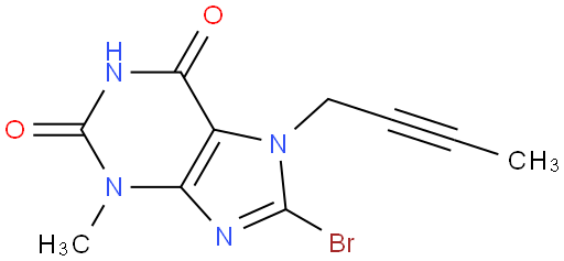 8-Bromo-7-(but-2-yn-1-yl)-3-methyl-1H-purine-2,6(3H,7H)-dione