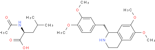 R-Tetrahydropapaverine N-acetyl-L-leucinate