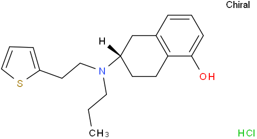 (S)-6-(Propyl(2-(thiophen-2-yl)ethyl)amino)-5,6,7,8-tetrahydronaphthalen-1-ol hydrochloride