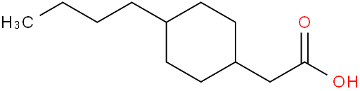 Cyclohexaneacetic acid, 4-butyl-, trans-