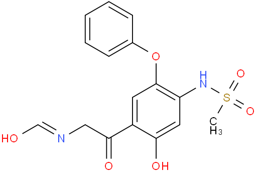 MethanesulfonaMide,N-[4-[2-(forMylaMino)acetyl]-5-hydroxy-2-phenoxyphenyl]-