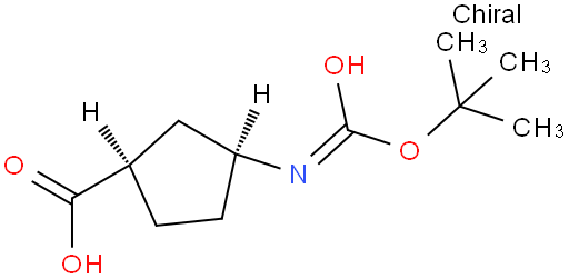 (-)-(1R,3S)-N-Boc-3-氨基环戊烷甲酸