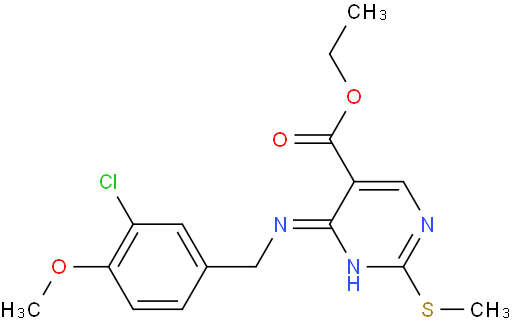 (5-PyriMidinecarboxylicacid, 4-[[(3-chloro-4-Methoxyphenyl)Methyl]aMino]-2-(Methylthio)-,ethyl ester)