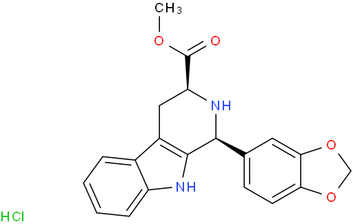 (1R,3R)-9H-PYRIDO[3,4-B]INDOLE-3-CARBOXYLIC ACID, 1,2,3,4-TETRAHYDRO-1-(3,4-METHYLENEDIOXYPH ENYL), METHYL ESTER, HYDROCHLORIDE