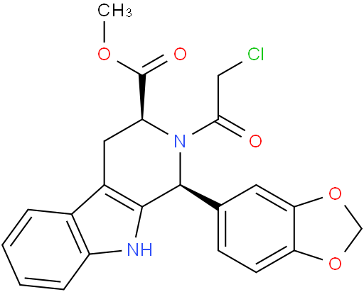 (1R,3R)-METHYL-1,2,3,4-TETRAHYDRO-2-CHLOROACETYL-1-(3,4-METHYLENEDIOXYPHENYL)-9H-PYRIDO[3,4-B]INDOLE-3-CARBOXYLATE