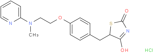 5-(4-(2-(Methyl(pyridin-2-yl)amino)ethoxy)benzyl)thiazolidine-2,4-dione hydrochloride