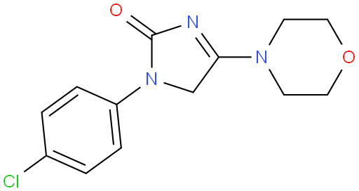 2H-Imidazol-2-one,1-(4-chlorophenyl)-1,5-dihydro-4-(4-morpholinyl)-