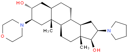 (2b,3a,5a,16b,17b)-2-(4-吗啉基)-16-(1-吡咯烷基)雄甾烷-3,17-二醇