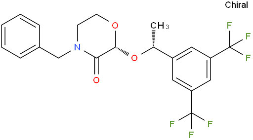 (2R)-4-BENZYL-2-{(1R)-1-[3,5-BIS(TRIFLUOROMETHYL)PHENYL]ETHOXY}MORPHOLIN-3-ONE