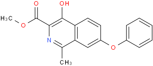 methyl 4-hydroxy-1-methyl-7-phenoxyisoquinoline-3-carboxylate