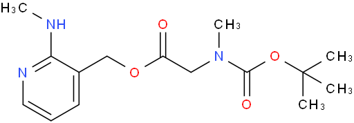 2-(methylamino)pyridin-3-yl)methyl 2-((tert-butoxycarbonyl)(methyl)amino)acetate