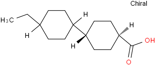 Trans-ethyl dicyclohexylformic acid