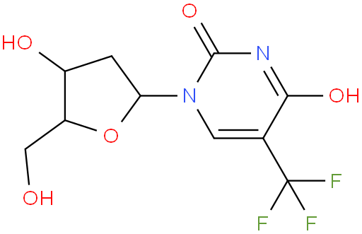 1-((2R,4S,5R)-4-Hydroxy-5-(hydroxymethyl)tetrahydrofuran-2-yl)-5-(trifluoromethyl)pyrimidine-2,4(1H,3H)-dione