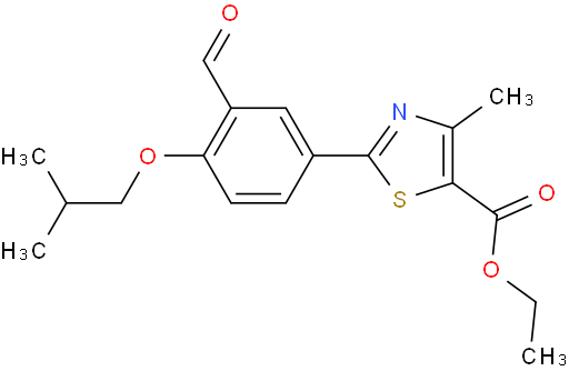 2-[3-formyl-4-(2-methylpropoxy)phenyl]-4-methyl-5-Thiazolecarboxylic acid, ethyl ester