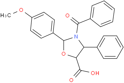 (4S,5R)-3-Benzoyl-2-(4-methoxyphenyl)-4-phenyloxazolidine-5-carboxylic acid