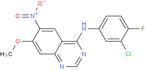 N-(3-Chloro-4-fluorophenyl)-7-methoxy-6-nitroquinazolin-4-amine