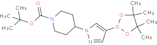 4-[4-(4,4,5,5-四甲基-1,3,2-二氧杂环戊硼烷-2-基)-1H-吡唑-1-基]哌啶-1-甲酸叔丁酯