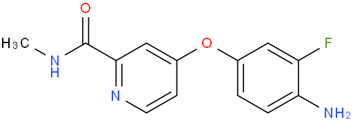 4-(4-氨基-3-氟苯氧基)吡啶-2-羧酸甲胺