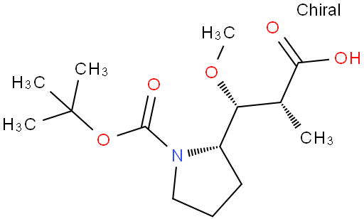 (2R,3R)-3-((S)-1-(tert-Butoxycarbonyl)pyrrolidin-2-yl)-3-methoxy-2-methylpropanoic acid