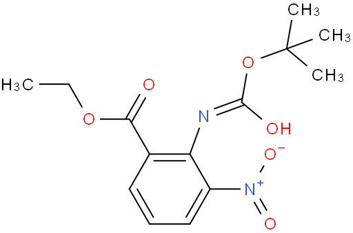 Ethyl-2-t-butoxy-2-carboxylamino-3-nitrobenzoate