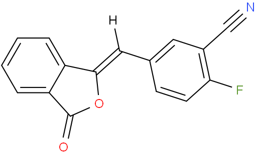 2-Fluoro-5-[(3-oxo-1(3H)-isobenzofuranylidene)methyl]-benzonitrile